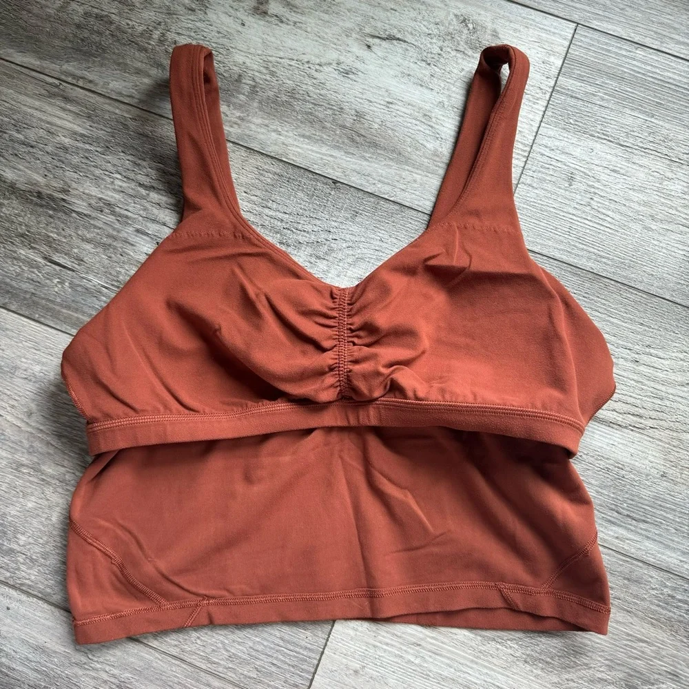lululemon align tank - gathered front dark terracotta - Picture 9 of 11